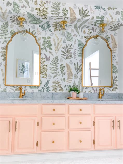Floral Bathroom Remodel Reveal Lombard And Fifth