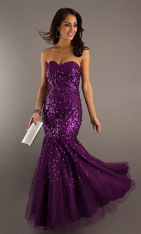 Purple Sequin Mermaid Gown Gowns Dresses Dresses Mermaid Gown Prom