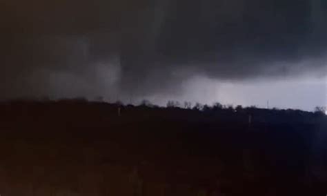 Huge Wall Cloud Touches Down In Oklahoma As Tornado Warning Is Issued