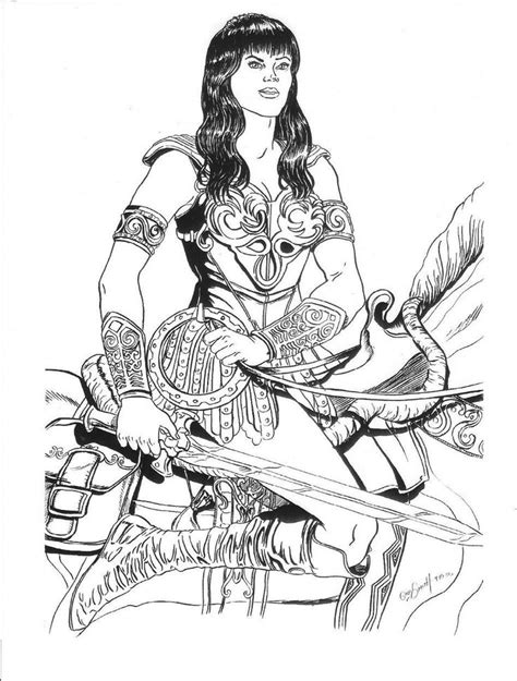 Xena Warrior Princess Coloring Pages From The Thousands Of Photos On