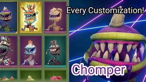 Every Chomper Customization In Bfn Youtube