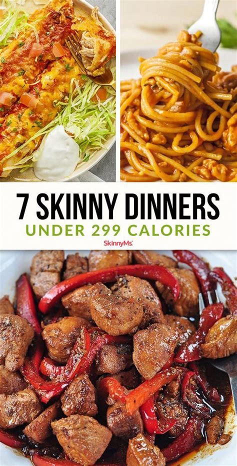 For even more quick and cheap dinner ideas, we've got plenty. 7 Skinny Dinners Under 299 Calories | Low-Calorie Dinner ...