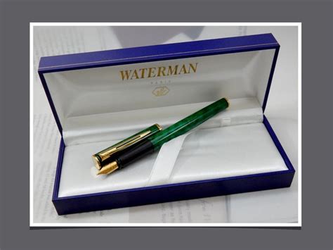 Waterman Apostrophe Fountain Pen Marble Green Lacquer Catawiki