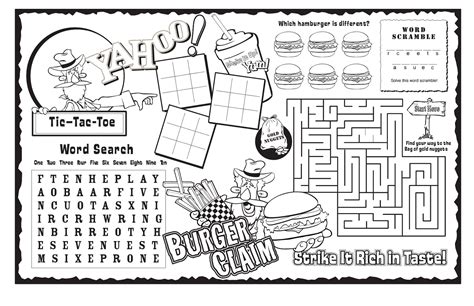 Printable Fun Activity Sheets