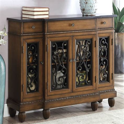Cedarville Traditional Hallway 3 Drawer Accent Cabinet Accent Doors