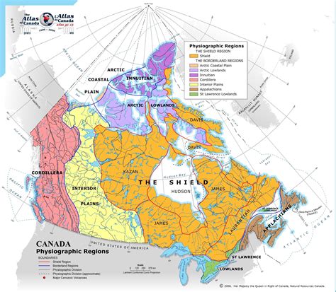 Map Of Canada Canadian Shield Maps Of The World