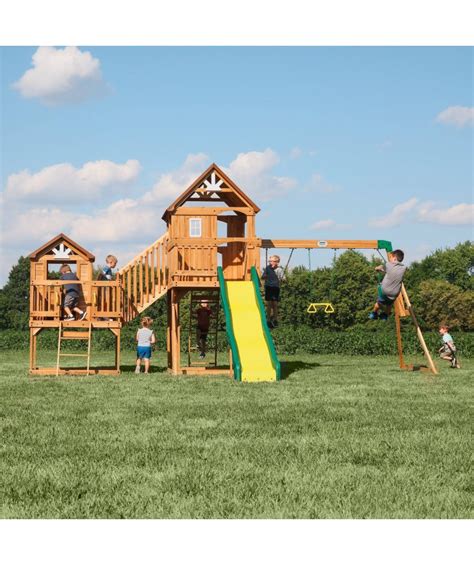 Backyard Discovery Malibu Cedar Swing Set