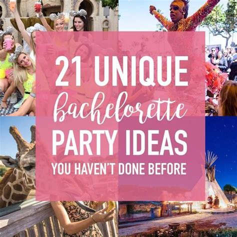 21 Unique Bachelorette Party Ideas You Ll Actually Want To Do Shopstaga… Bachelorette
