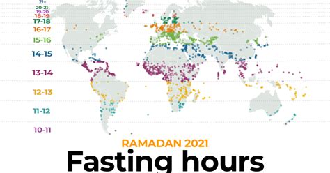 Ramadan 2021 Fasting Hours Around The Globe Candel Sys News