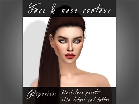 The Sims Resource Face And Nose Contour Skin Detail