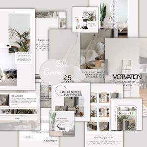White Canva Post And Story Templates Nude Aesthetic Instagram Templates