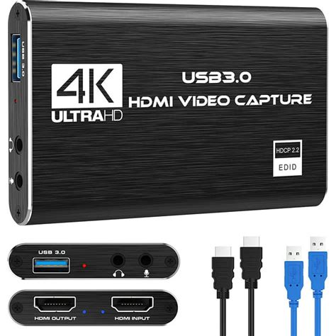 Digitnow 4k Audio Video Capture Card Hdmi Usb 3 0 Video Capture Device Full Hd 1080p For Game