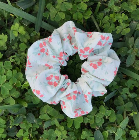 Rose Inspired Flower Scrunchie Single Scrunchie T For Etsy
