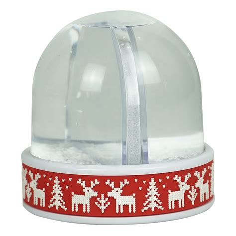Custom Design Plastic Dome Diy Photo Insert Snow Globe With Pvc Rubber
