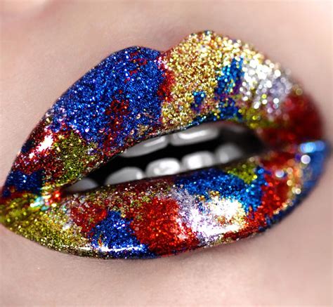 Instagram Theminaficent Lip Art Glitter Lips Nice Lips