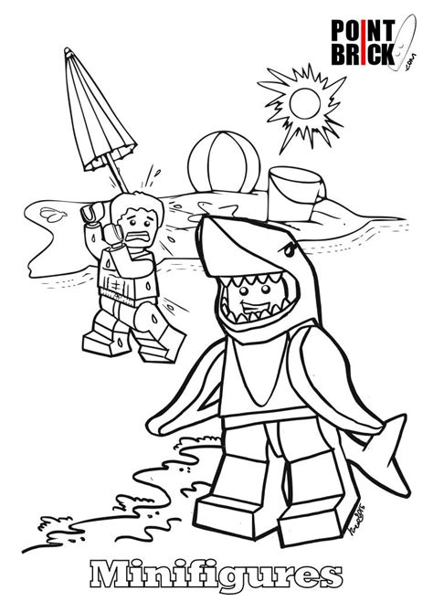 Related post of 28 lego batman coloring image ideas. Disegni da Colorare LEGO - Minifigures Series 15 - Shark ...