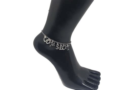 Sexy Cumslut Anklet Ankle Chain Jewellery Swinger Hotwife Cuckold Ebay