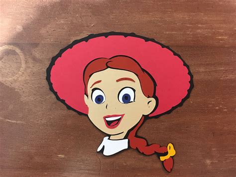 Jessie Face Die Cut From Toy Story Etsy