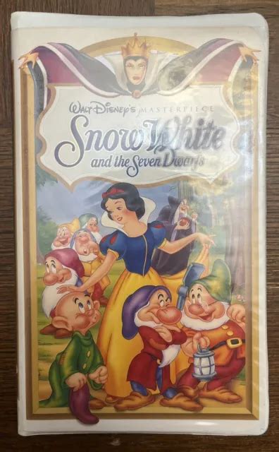 SNOW WHITE The Seven Dwarfs VHS Tape Walt Disneys Masterpiece