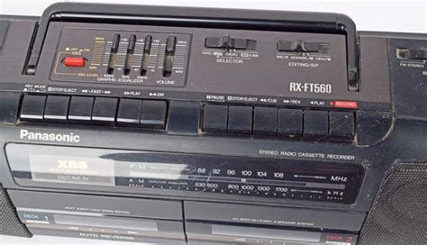 Vintage Panasonic Rx Ft560 Portable Amfm Radio Dual Cassette Stereo