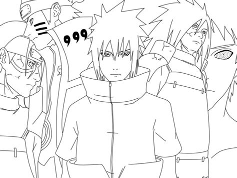 10 Desenhos De Sasuke Para Pintar Naruto Hokage
