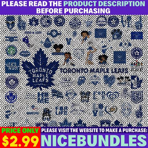 75 Files Toronto Maple Leafs Team Bundles Svg Etsy