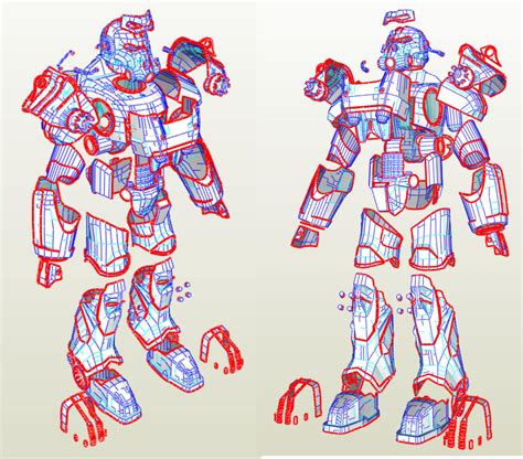 Eva Foam T 60 Power Armor Suit Diy Blueprints Etsy