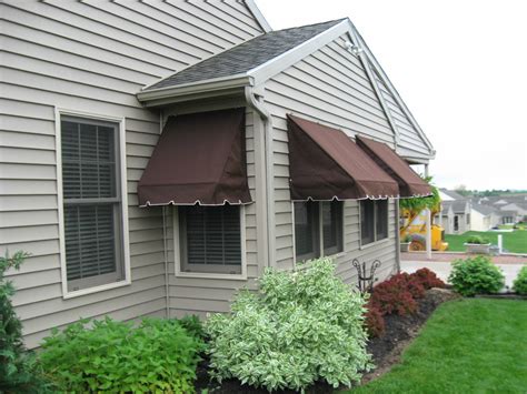 Straight drop awnings 3.zip/channel awnings 4. Retractable traditional window awnings | Kreider's Canvas ...
