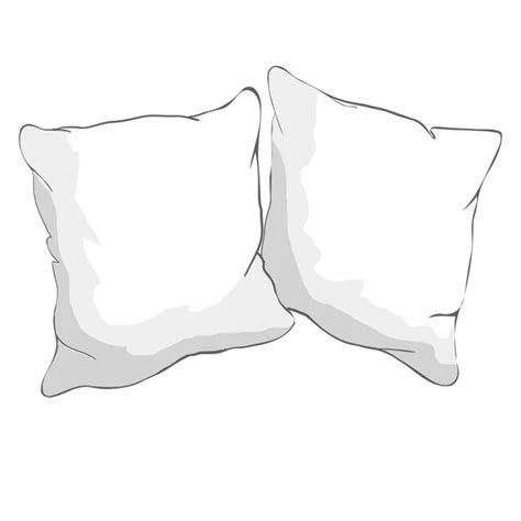 Set Of Pillows For Sleeping Stock Vector Image By ©89534886399