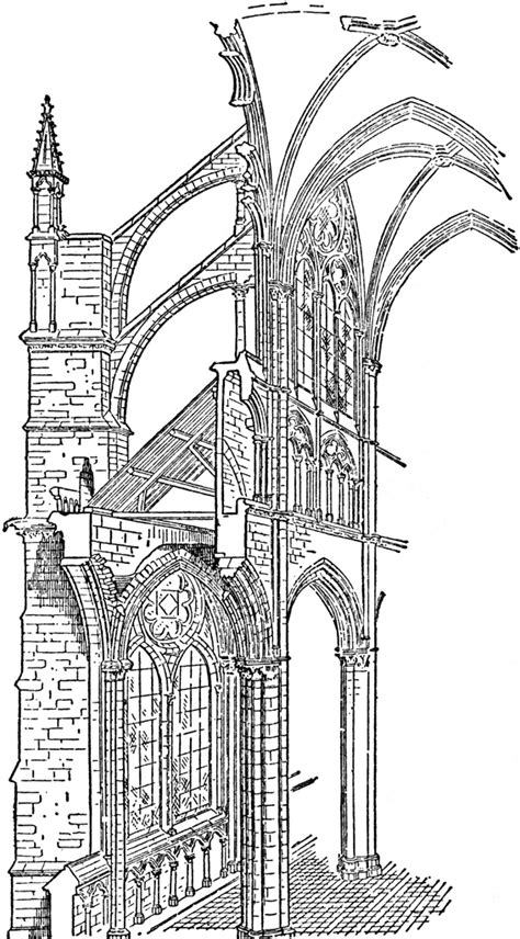 Amiens Cathedral Cathedral Architecture Gothic Architecture Drawing