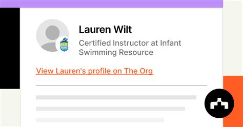 Lauren Wilt Certified Instructor At Infant Swimming Resource The Org