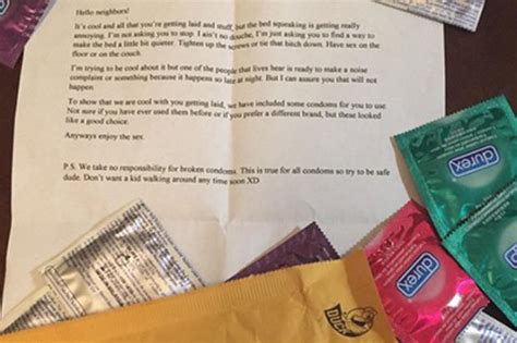 Neighbours Fed Up Of Young Lads Loud Sex Send Him Ingenious Letter