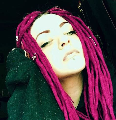 Pink Wool Dreadlocks Magenta Pink Dreads Extensions Rave Etsy