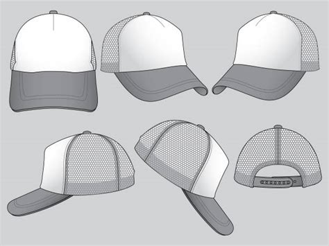 Blank Trucker Hat Template