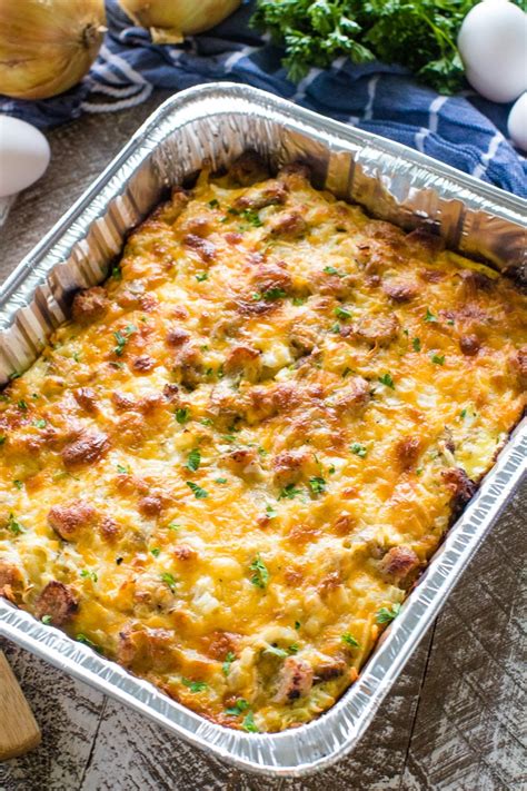 Sausage Breakfast Casserole Grill Or Oven Gimme Some