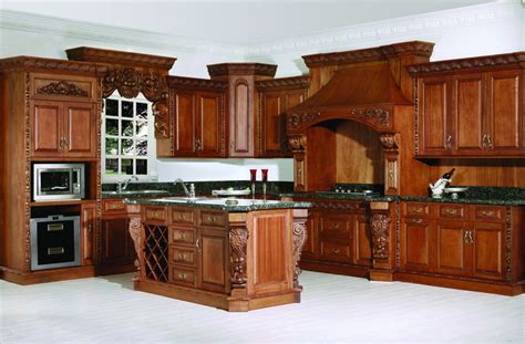 Kitchens are where the family and friends meet and great dishes are created. China Red Cherry Solid Wood Kitchens Cabinets - China ...