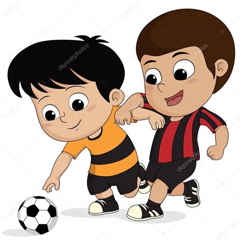 Cartoon Soccer Kid Stock Vector By © 119879712
