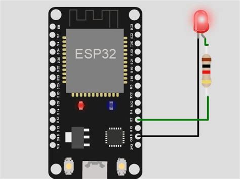 Blink An Led Esp32 Online Arduino Simulator 2022