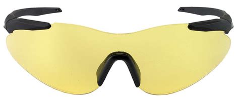 beretta usa oca100020201 performance shooting shields glasses yellow lens w black frame