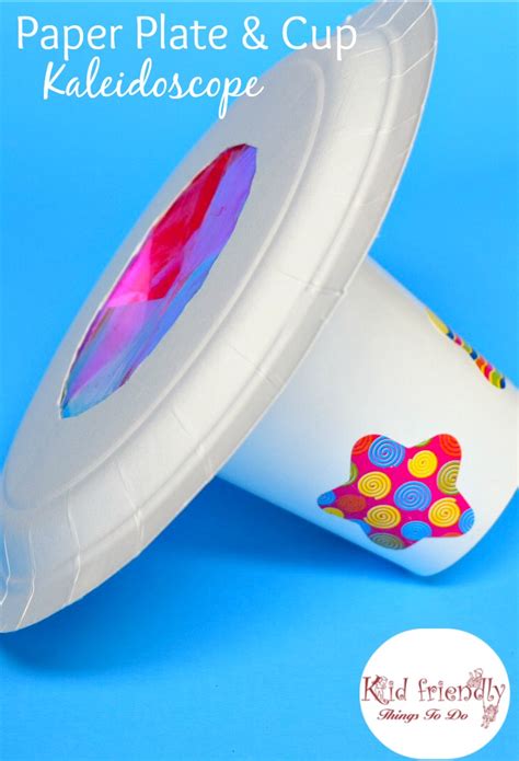 How to make an easy owl craft for kids! An Easy Kaleidoscope Craft From a Paper Plate and Cup
