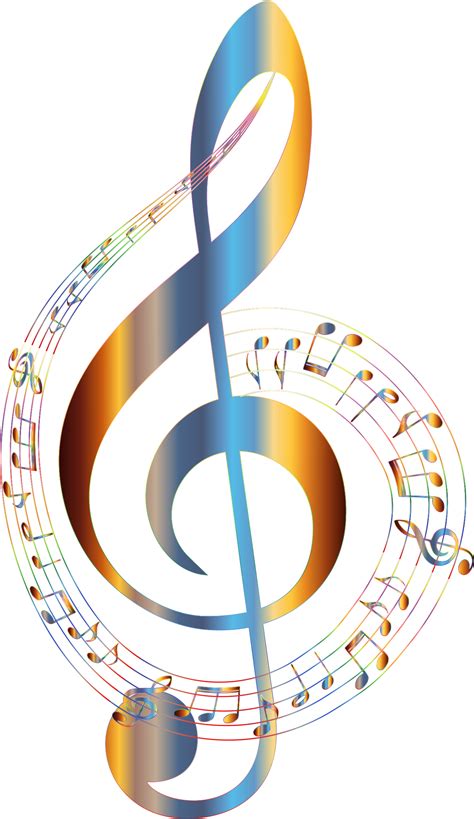 Colourful Music Notes Png Free Logo Image