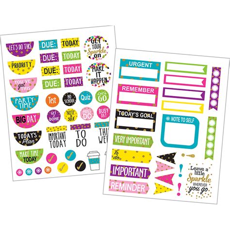 Confetti Stickers Tcr3589 Teacher Created Resources