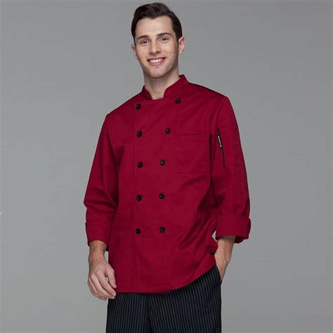China Factory Free Sample Gray Chef Jacket Classic Double Breasted