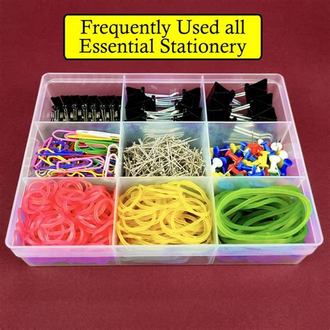 Buy Office Stationery Kit Binder Clips Paper Clips More 9 In 1