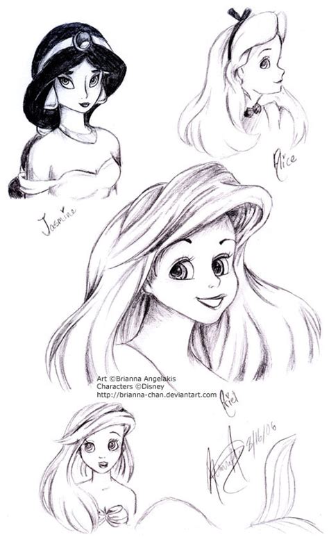 Disney Princesses Drawing Classic Disney Fan Art 1084457 Fanpop