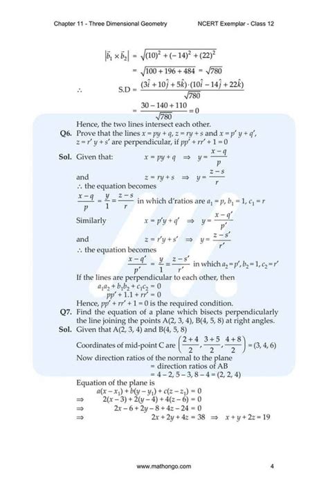 Ncert Exemplar For Class 12 Maths Chapter 11 Mathongo