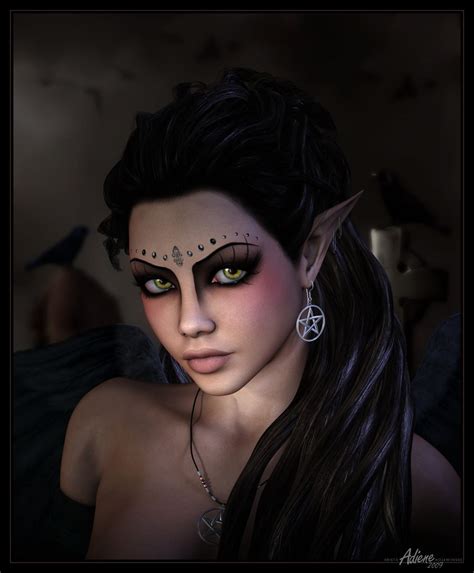 Dark Elf Dark Fairy Makeup