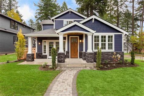 Photos Blue Gray House Exterior With Simple Decor Exterior Design Ideas
