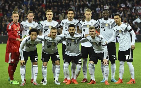 Deutsche fußballnationalmannschaft or die mannschaft) represents germany in men's international football and played its … Coupe du monde 2018 : ce qu'il faut savoir sur l'équipe d ...