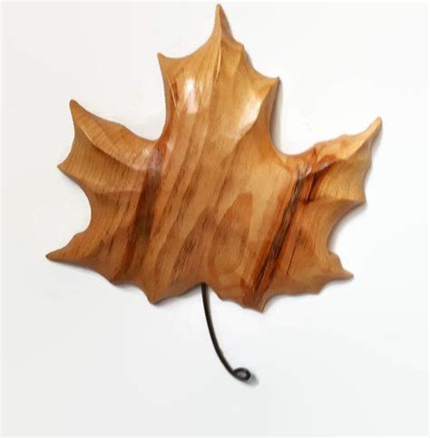 Maple Leaf Handmade Wooden Leaf Rustic Wall Decor Wood Outdoor Decor